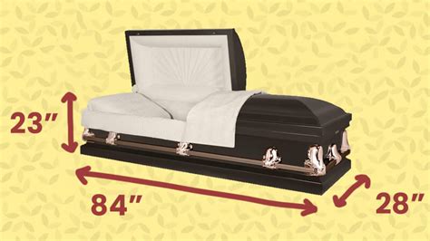 standard size casket sizes.